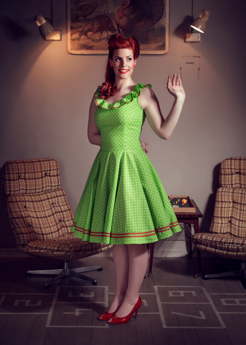 Cute Daisy Rockabilly Dress vintage style / pinup / Etsy