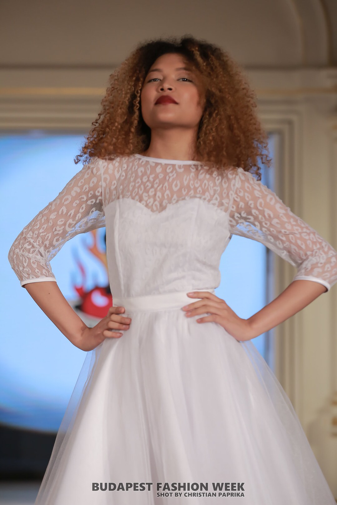 Leopard Lace Bride Dress: Vintage / Pin-up / Rockabilly