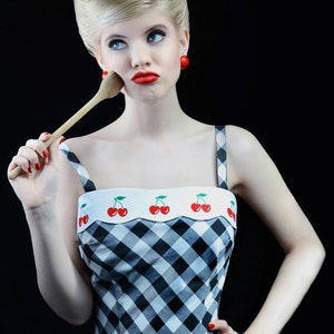 Lily Cherry Dress: Rockabilly / Vintage Style / Pin-up Dress by Ticci