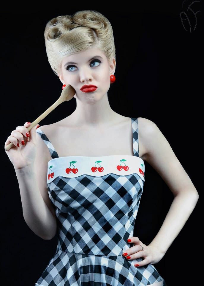 Lily Cherry Gingham Dress: Cotton Rockabilly Pin-up Style - Etsy Lily Cherry Gingham Dress: Cotton Rockabilly Pin-up Style - Etsy
