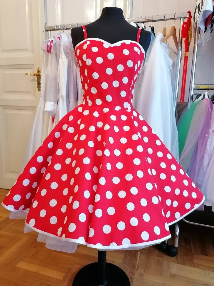 Billie Polka Dot Dress by Ticci Rockabilly Clothing - Etsy