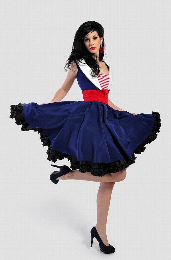 Rockabilly sailor dress Clearance