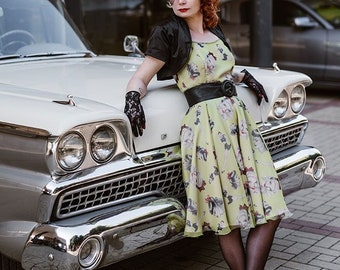 Wendy Pin-up Dress: Vintage Style / Pin-up / Rockabilly Dress by Ticci  Rockabilly Clothing -  Australia