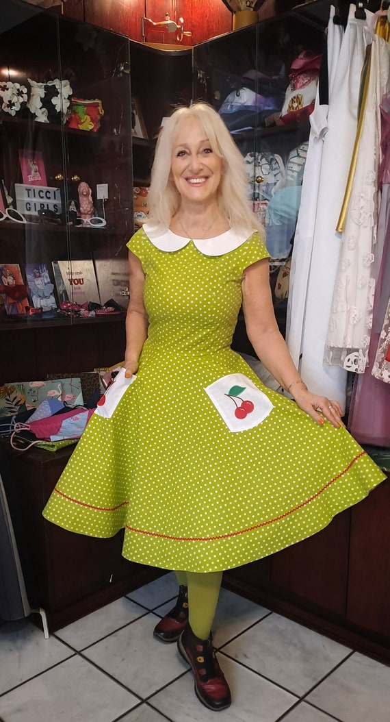 Abito Adaleide in stile casalinga anni Cinquanta di TiCCi