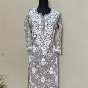 Lucknowi Chikankari Kurti -Soft Cotton Printed Ethnic Tunic for Women’s Comfortable & Stylish Wear | Jeehva