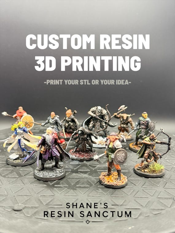 Custom Resin Miniature 3D Print – STL File or From Your Idea – D&D 32mm