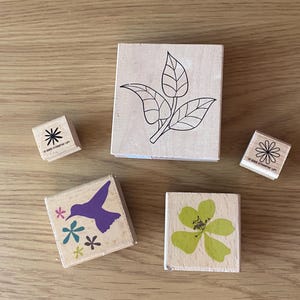 Rubber Stamp Set | Wooden Rubber Stamp | Journal Stamps | Bullet Journal | Vintage Rubber Stamp | Decorative Stamp | Planner Stamp