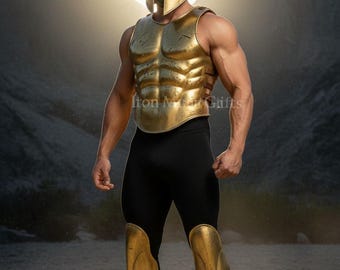 Hand-forged 18-gauge steel Spartan armor set with premium finishing — strong, detailed & ideal for cosplay, LARP and display.