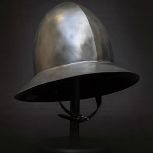 Medieval Kettle Hat Helmet | Hand Forged Steel Crusader Helmet | 14th Century European War Helmet Reenactment LARP Armor