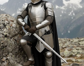 Handcrafted Medieval Knight Full Armor Suit – Handmade Steel Battle Armor, Renaissance Warrior Costume, LARP & Reenactment Wearable Set