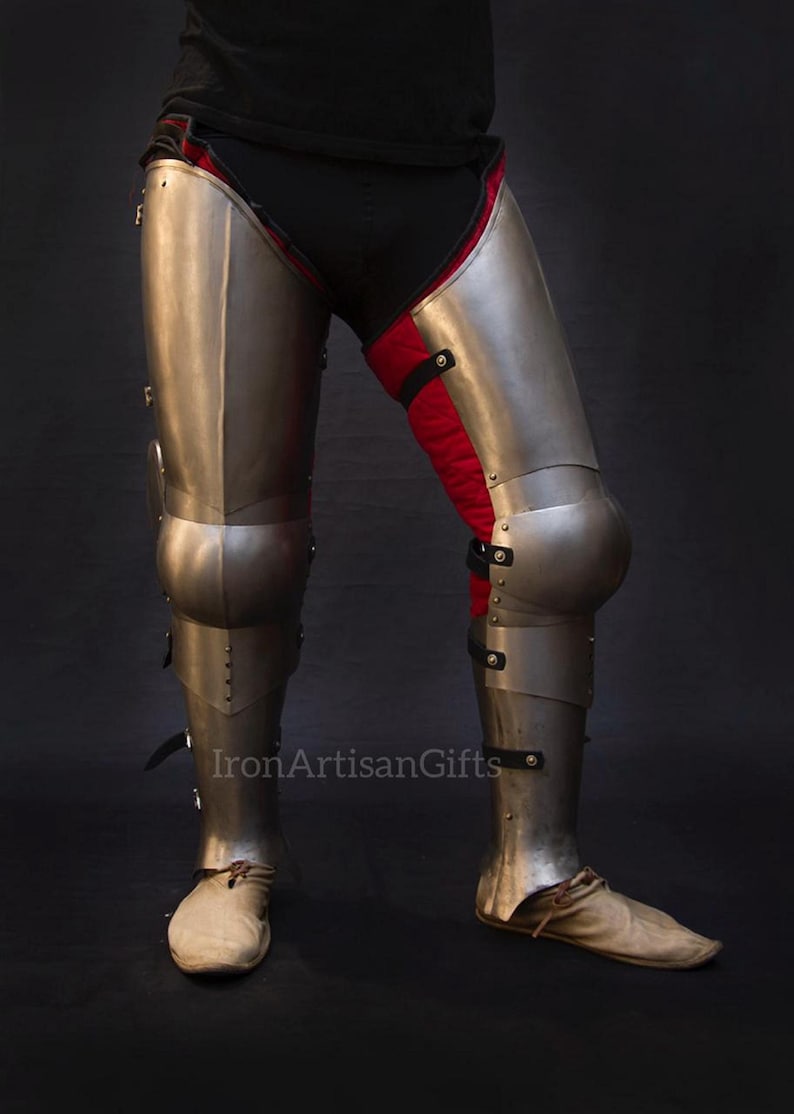 Medieval Full Leg Armor Set – Steel Leg Harness With Cuisses, Poleyns ...