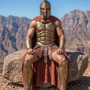 Spartan Armor Set Ancient Greek Warrior Armor King Leonidas Style Spartan Costume Medieval Spartan Cosplay Armor Greek Warrior Costume image 3