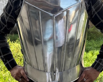 Handcrafted Medieval Steel Chestplate: Cosplay LARP Armor, Adjustable Fit