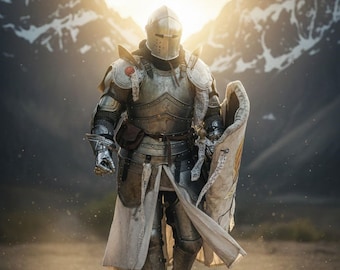 Handcrafted Medieval Barbuta Armor Suit – Handmade Steel Knight Costume, Renaissance Battle Ready Armor for LARP & Reenactment