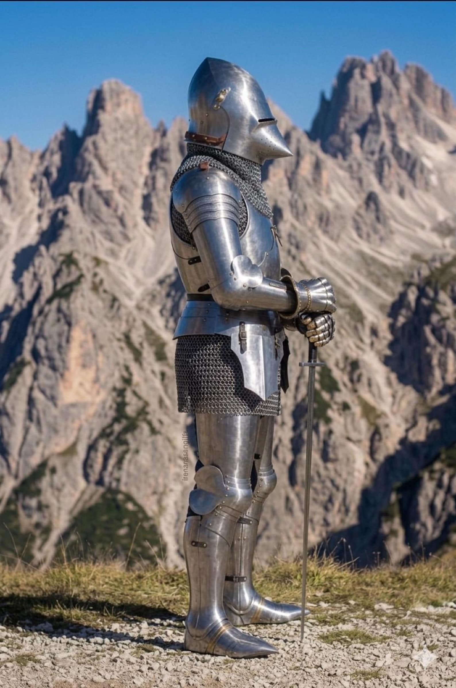 Medieval Knight Full Armor Suit Gothic Steel Handmade Full Body Armor ...