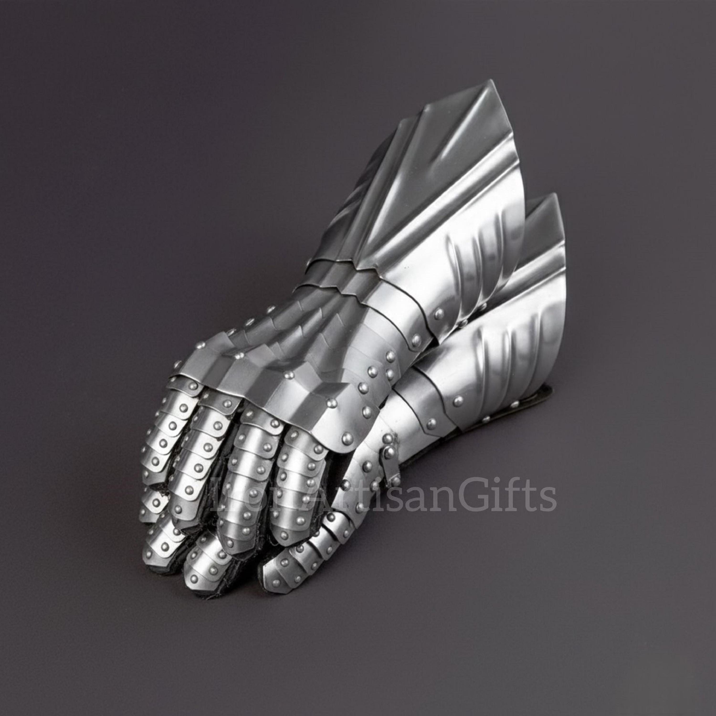 Medieval Steel Gauntlets Armor Gloves | Fully Articulated Knight Hand ...