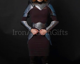 Handmade Steel Armor Set: Medieval Female Knight LARP Cosplay