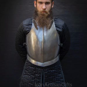 Handmade Medieval Steel Breastplate Jacket Knight Armor Cuirass for Reenactment LARP Cosplay Stage Display Adult