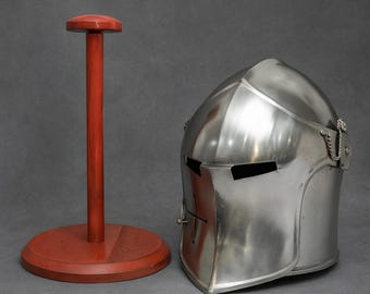 Handmade Medieval Barbuta Helmet Wearable Steel Knight Helmet LARP Crusader Armor Gothic Viking Cosplay Halloween Gift For Men