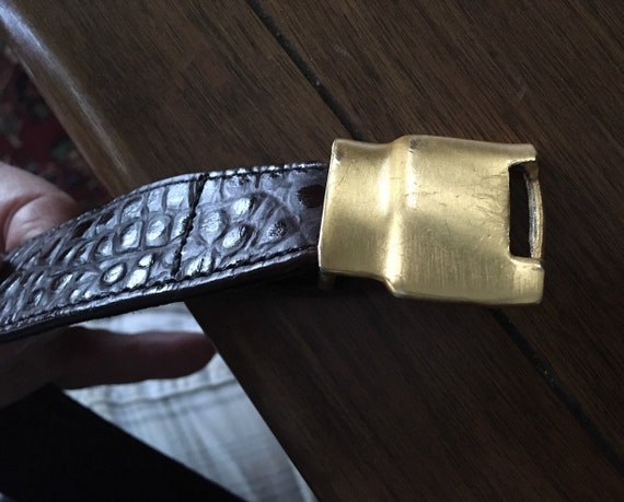 Alligator Ann Turk Glenn Miller belt and gold ton… - image 5