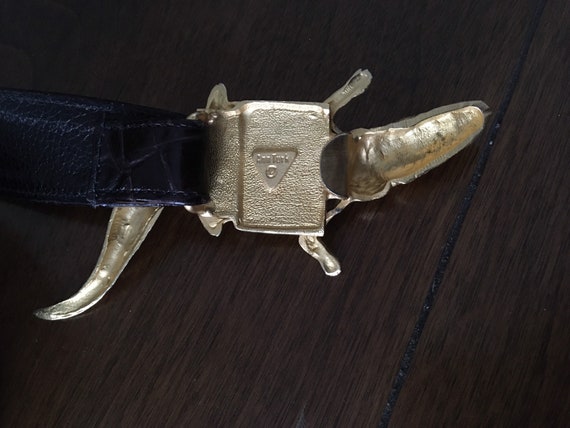 Alligator Ann Turk Glenn Miller belt and gold ton… - image 4