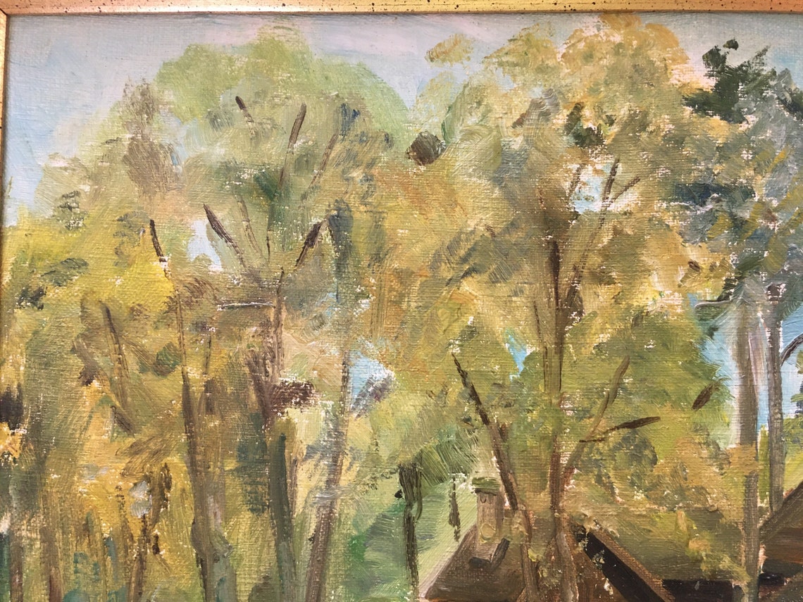 Roanoke Virginia Original Oil Painting Signed Rhoda Etsy