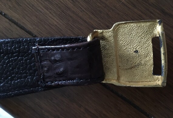 Alligator Ann Turk Glenn Miller belt and gold ton… - image 6