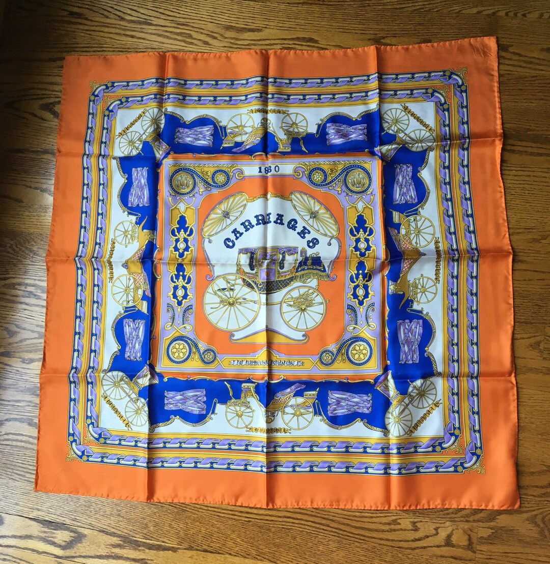 Scarf Hermes 5th Avenue Saks Fifth Avenue Silk Scarf Hand Rolled