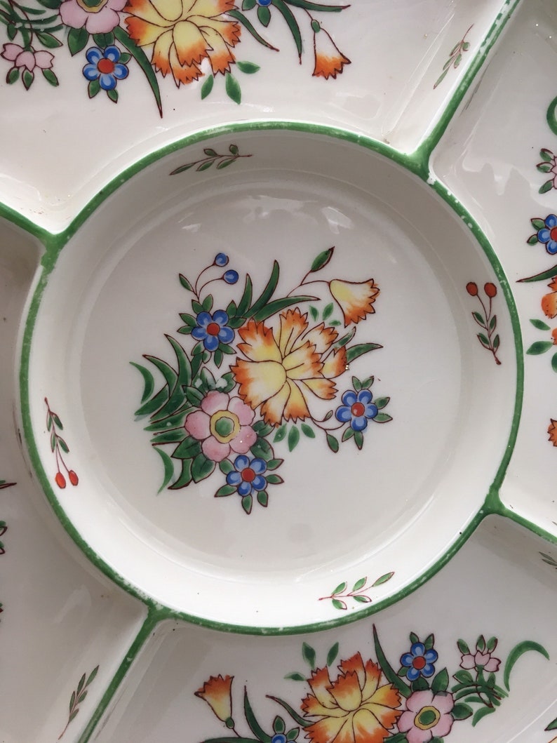 Moriyama Morimachi Hand Painted in Japan Antique Divided Etsy