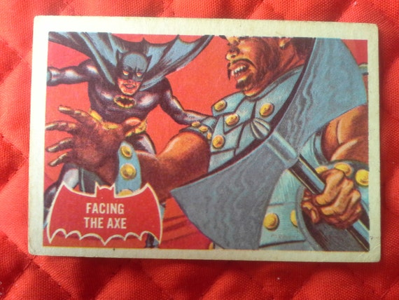 Batman Red Bat Series 1966 FACING THE AXE Batman Vs Oriental