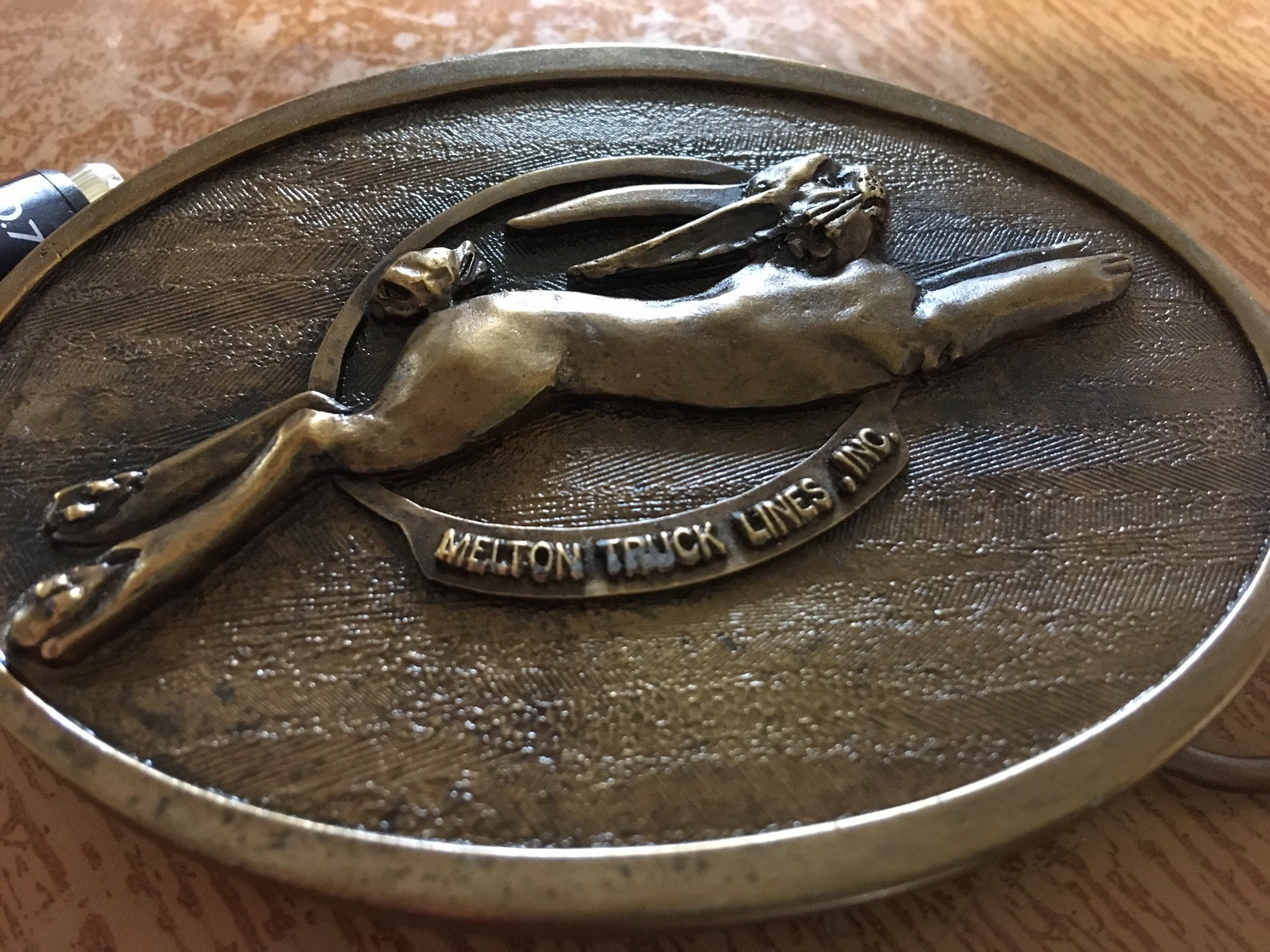 Melton Truck Lines Belt Buckle Rabbit Bunny Hare Remarkable Rewards ...