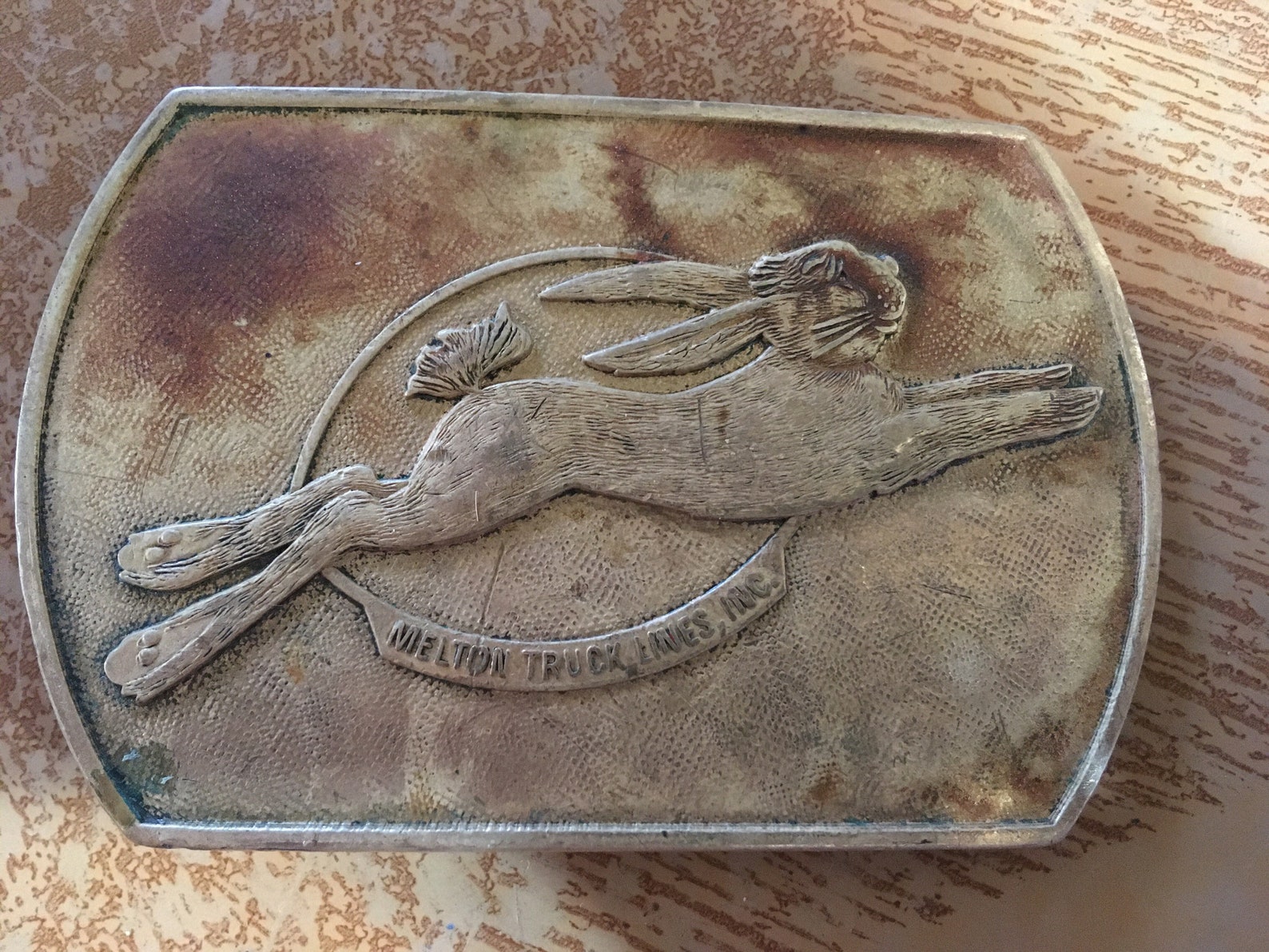 Melton Truck Lines Belt Buckle Rabbit Bunny Hare Remarkable Rewards ...
