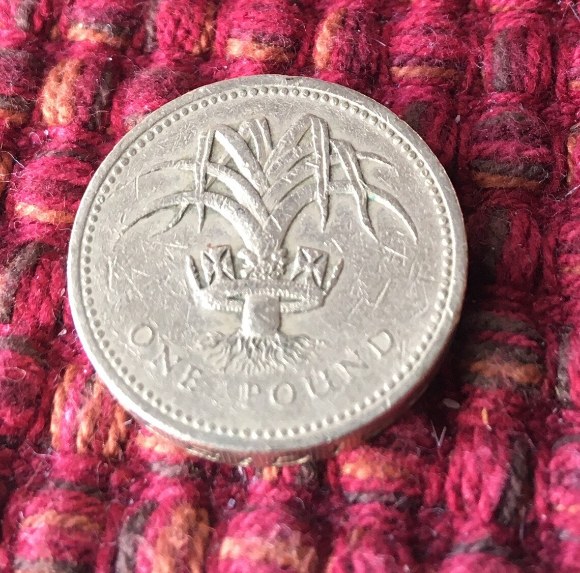 1 pound 1990 Elizabeth ii reeded edge upside down mint Etsy