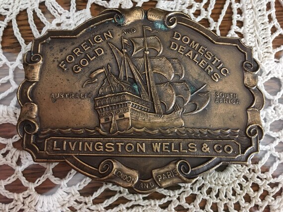 livingston wells & co belt buckle