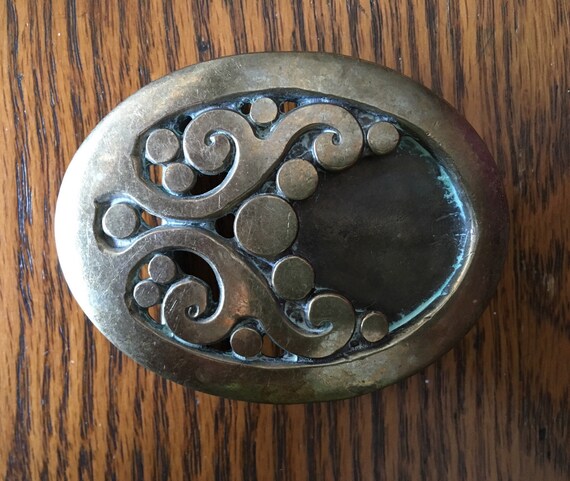 hippie belt buckle