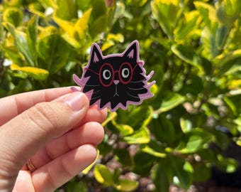 Sticker kattengezicht