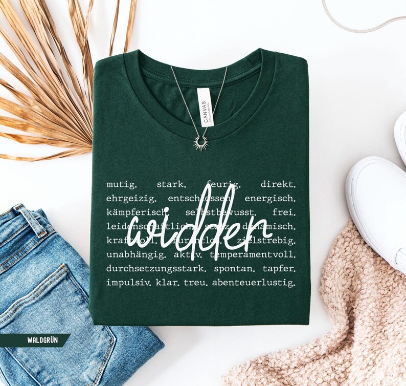 aries zodiac shirt bella canvas, widder sternzeichen tshirt märz april geburtstag, astrology gift shirt for aries woman