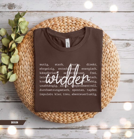 Widder Sternzeichen Shirt, Aries Zodiac T-Shirt Bella Canvas, März April Astrologie Oberteil, 30. 40. 50. Geburtstags-Geschenk