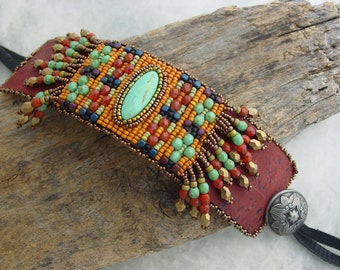 Loomed Bracelet Aztec
