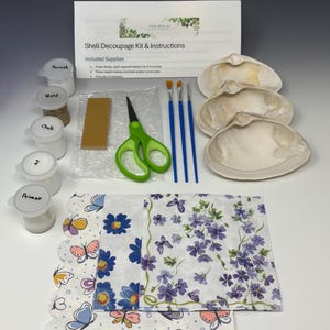 Sea Shell Decoupage DIY Kit