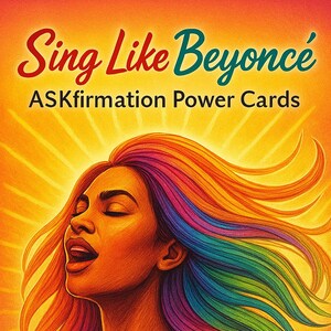 Śpiewaj jak Beyonce Medytacyjna Karta Afirmacyjna Dla Piosenkarzy