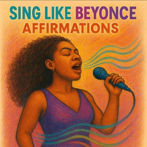 Sing Like Beyoncé – 5 Powerful Affirmation Cards for Confident Vocalists | Vocal Training Motivation for Singers | Digital Download ( SET 2)
