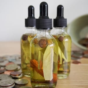 Ewiges Wohlstand Öl - Geld Öl, Fülle Öl, Geld Zeichnung Öl, Erfolgs Öl, Glück Öl, Ritual Öl, Zauber Öl, Reichtum Öl