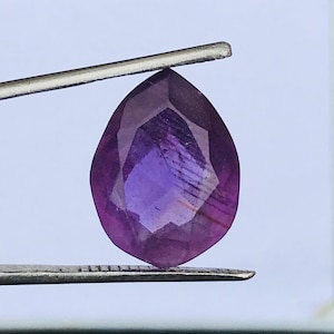 Natural Faceted African Amethyst Gemstone: 9 Carat,  8x12x16mm Approx.