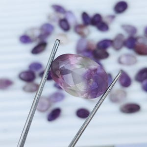 Faceted African Amethyst Gemstone: 12 Carat Loose Purple Amethyst (10x12x18mm Approx.)
