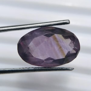 Faceted African Amethyst Loose Gemstone: 7 Carat, 7x10x16mm