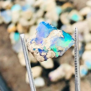Ethiopian Opal Rough Crystal: 2.95 Carat AAA Grade Gemstone
