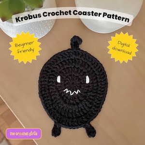 DIGITAL DOWNLOAD  - Stardew Valley Krobus Crochet Coaster Pattern