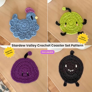 DIGITAL DOWNLOAD - Stardew Valley Crochet Coaster Pattern (Bundle)