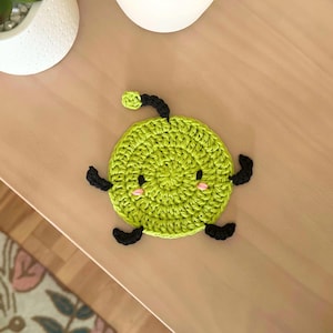 Stardew Valley Crochet Coaster - Junimo